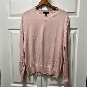 BANANA REPUBLIC Pink v-neck sweater Sz  M